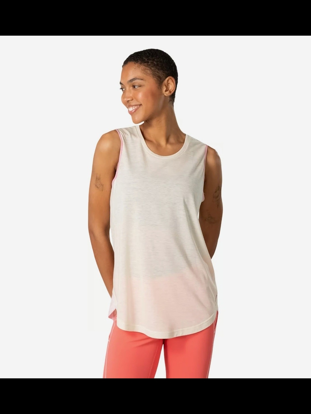 NWT Kari Traa Henni Sleeveless Top Bjerk Beige - Size L